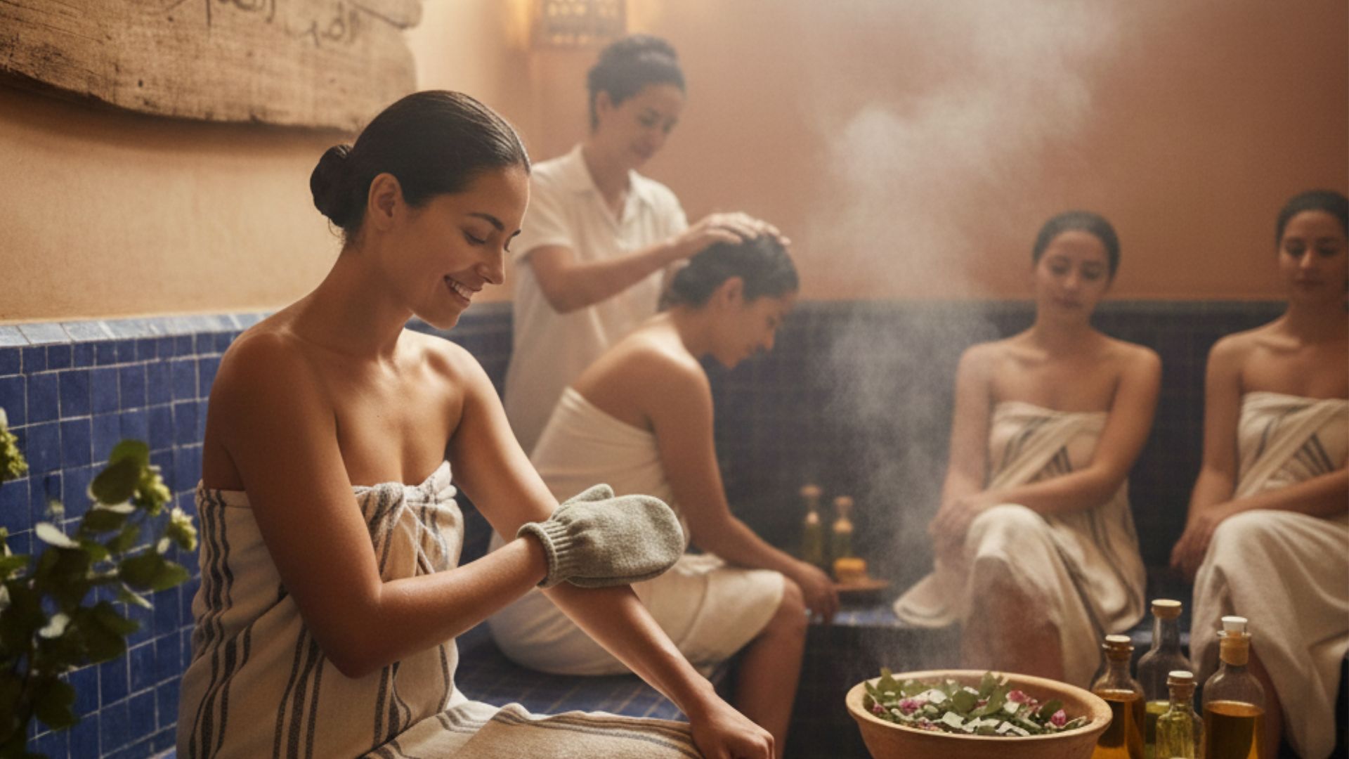 Cérémonie du hammam marocain à l'île Maurice